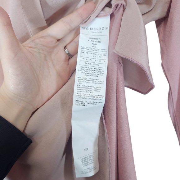 MaxMara Leisure Pink Silk Front Blouse Top - Picture 9 of 9